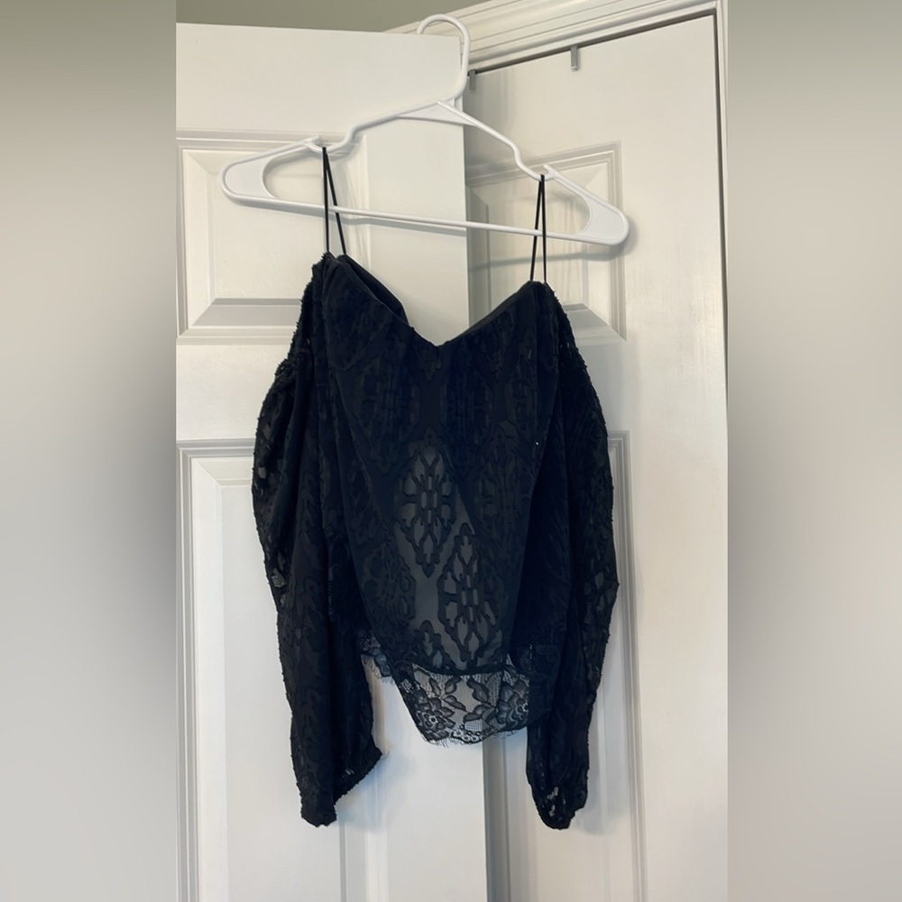 Lace black shirt